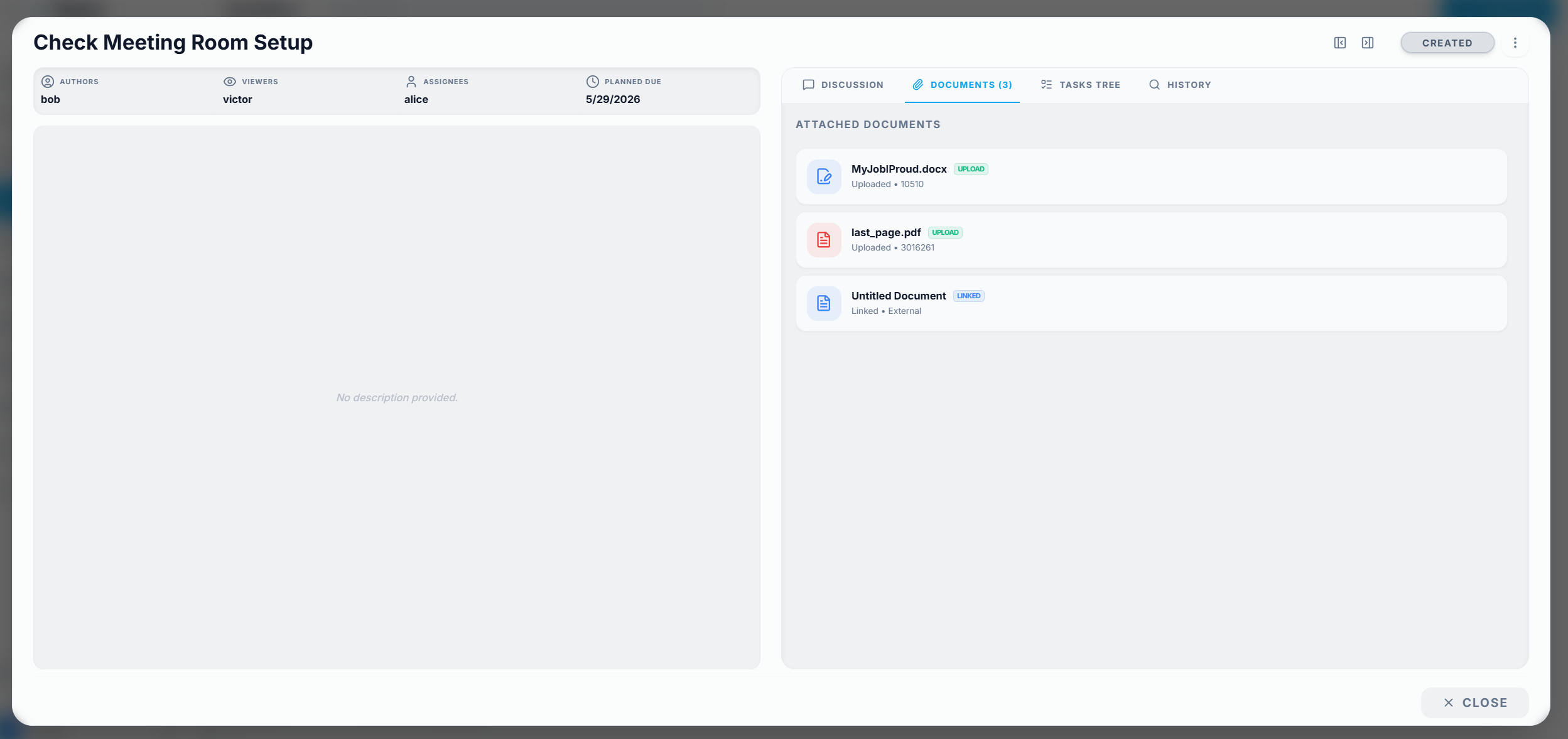 Task Details